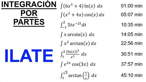 integral por partes ilate